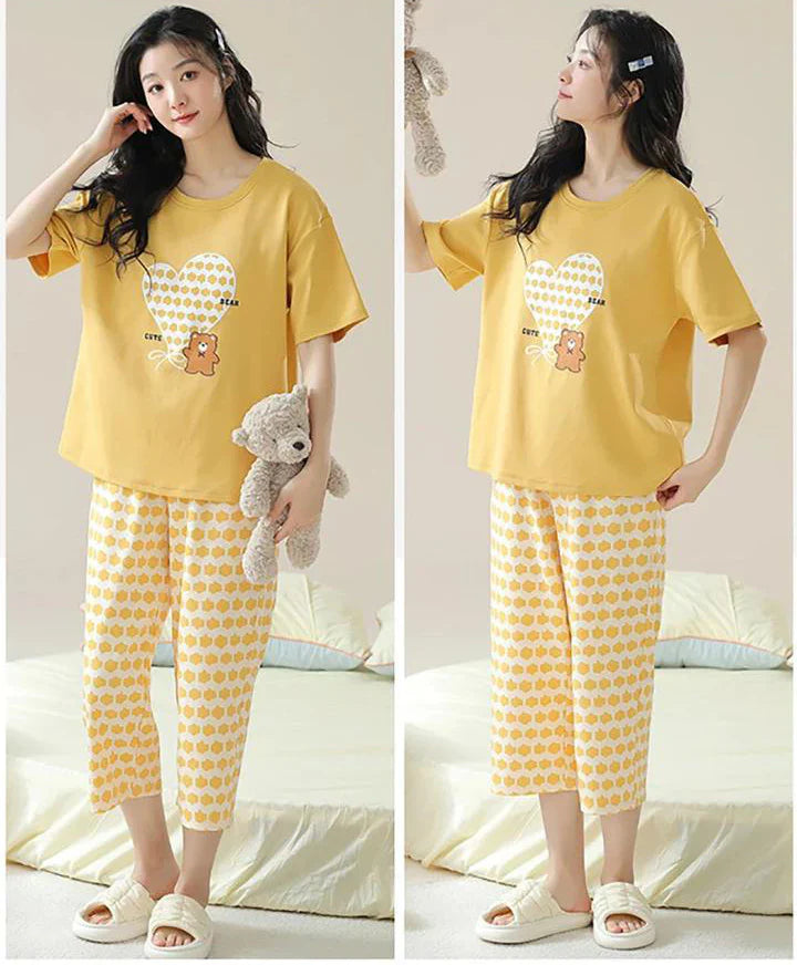 SR-CUTE BEAR PRINTED NIGHT SUIT