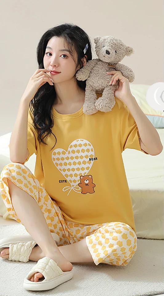 SR-CUTE BEAR PRINTED NIGHT SUIT