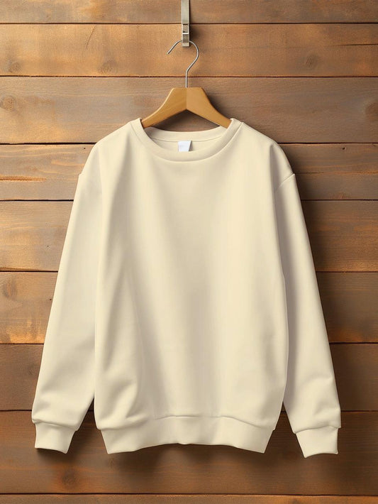 Basic white colour sweatshirt