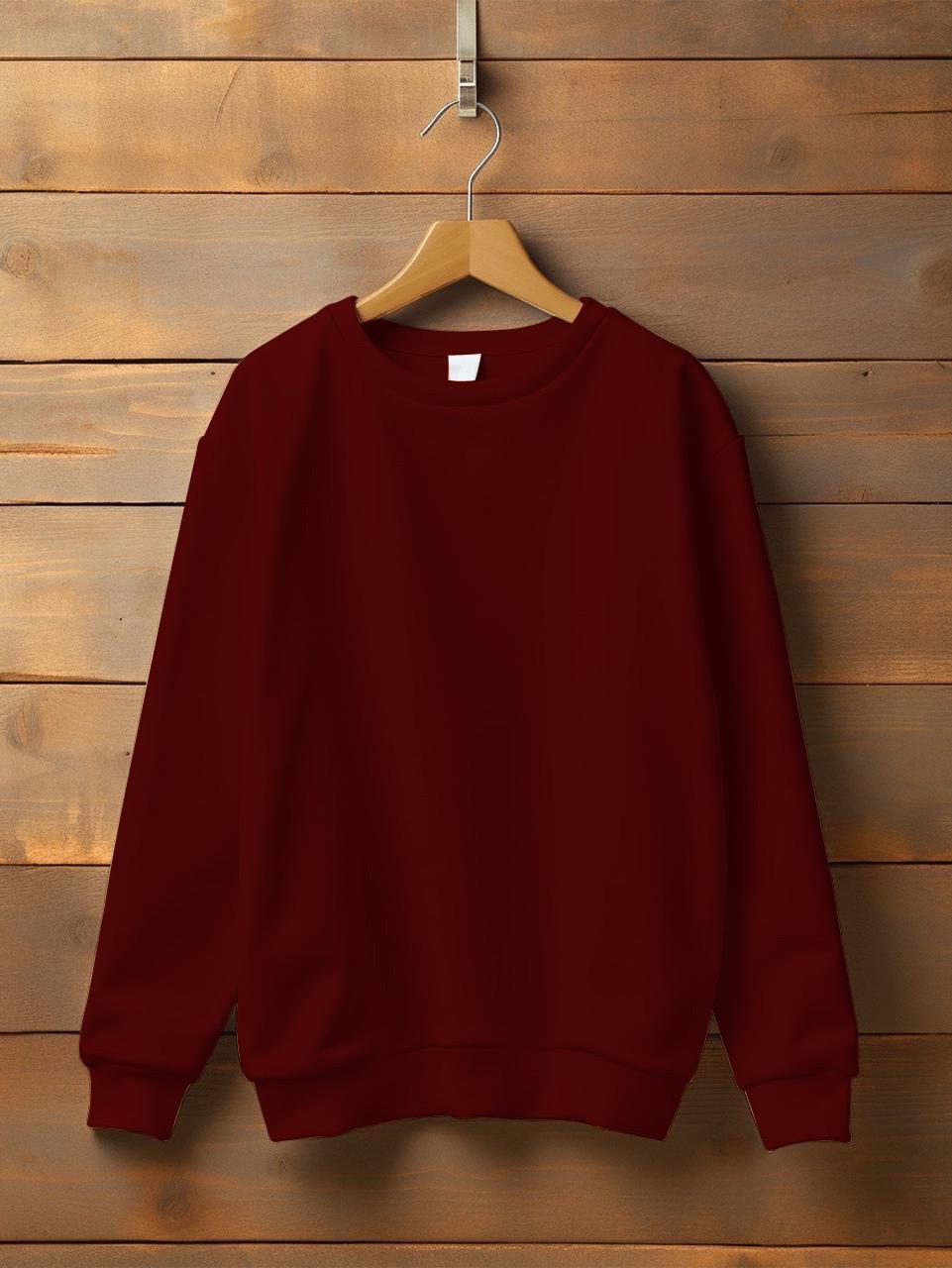 Basic brown colour sweatshirt