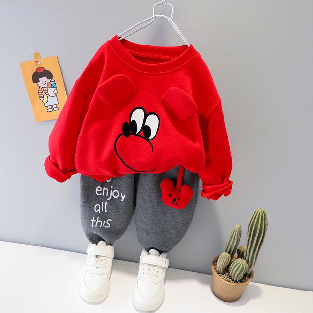 Mouse printed sweatshirt with trouser for kids